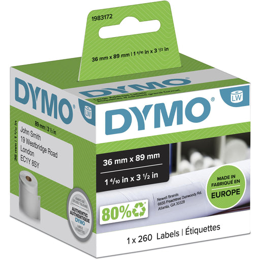 EAN 3501179831725 - DYMO 1983172 etiqueta de impresora Blanco Etiqueta para impresora autoadhesiva imagen 1
