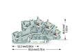 EAN 4066966121995 - Wago 2203-7545 bloque de terminales Gris imagen 2