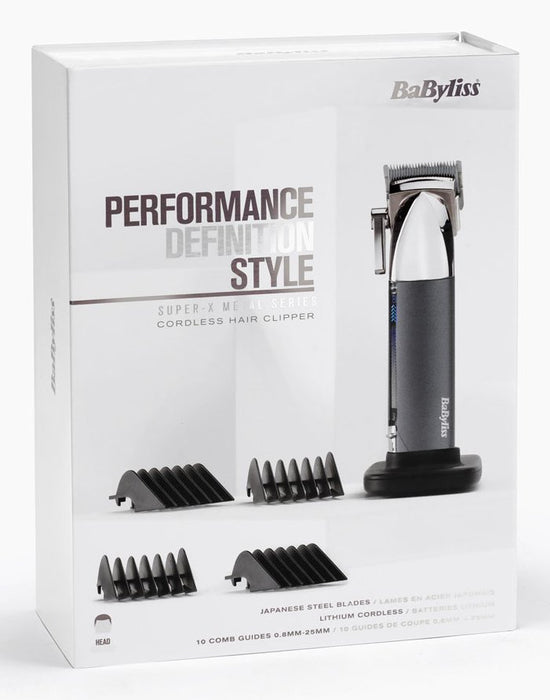 EAN 3030050165371 - BaByliss Super-X Metal E996E cortadora de pelo y maquinilla Antracita, Acero inoxidable 5 Ión de litio imagen 4