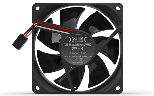EAN 4250051906219 - Blacknoise P-1 sistema de refrigeración para ordenador Carcasa del ordenador Ventilador 8 cm Negro 1 piez imagen 1