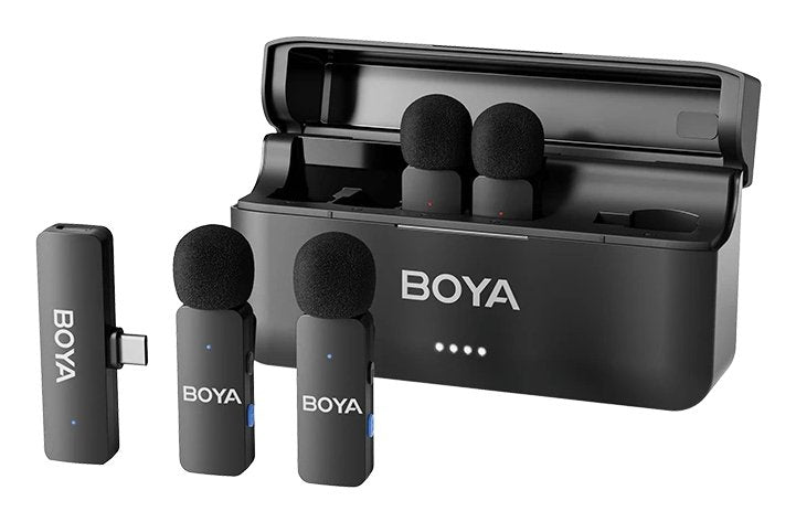 EAN 6974700654679 - BOYA BY-V4U Negro Micrófono con pinza de enganche imagen 1