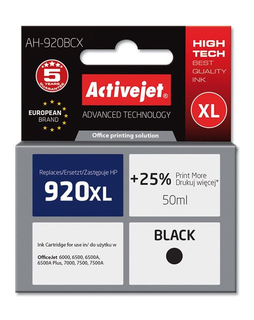 EAN 5901452158880 - Activejet AH-920BCX cartucho de tinta 1 pieza(s) Compatible Alto rendimiento (XL) imagen 2