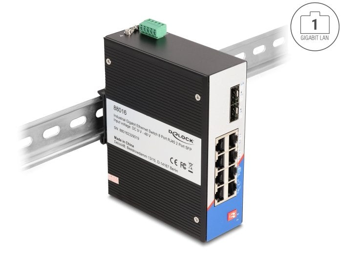 EAN 4043619880164 - DeLOCK 88016 switch No administrado Gigabit Ethernet (10/100/1000) Negro imagen 4