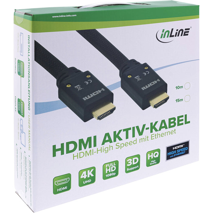 EAN 4043718268115 - InLine 17515A cable HDMI 15 m HDMI tipo A (Estándar) Negro imagen 2