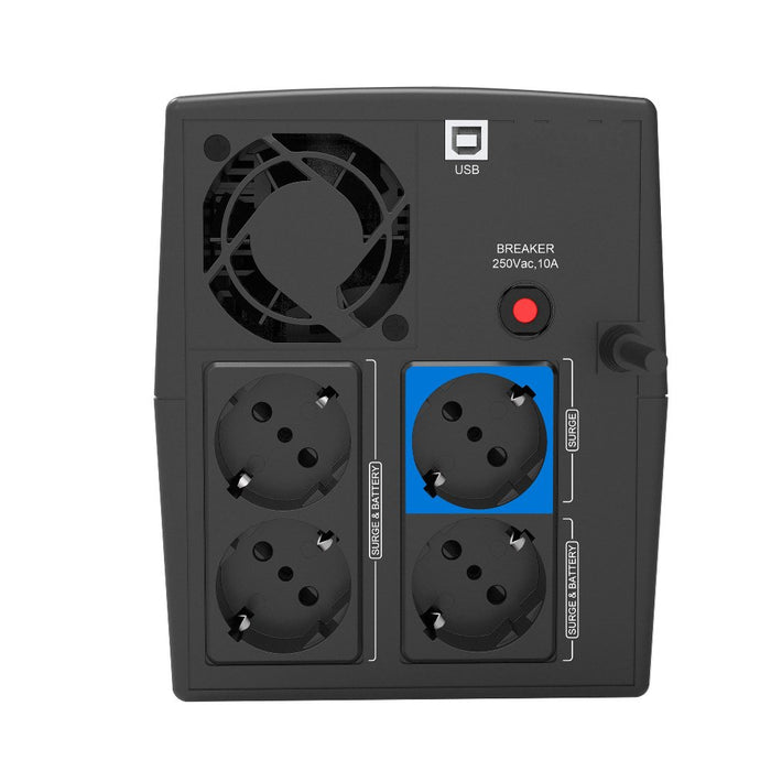 EAN 5605922008636 - Phasak Sirius sistema de alimentación ininterrumpida (UPS) Línea interactiva 1,56 kVA 900 W 4 salidas AC imagen 6