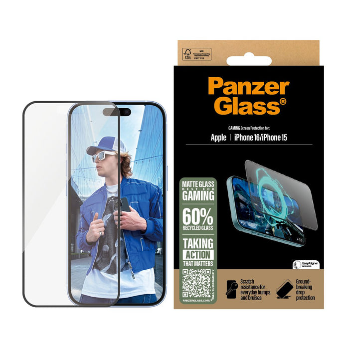EAN 5715685002335 - PanzerGlass ® Gaming Screen Protector iPhone 16 | 15 | Ultra-Wide Fit Protector de pantalla Apple 1 pieza imagen 2