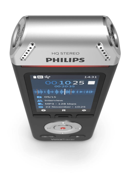 EAN 0855971006434 - Philips Voice Tracer DVT2110/00 dictáfono Tarjeta flash Negro, Cromo imagen 2