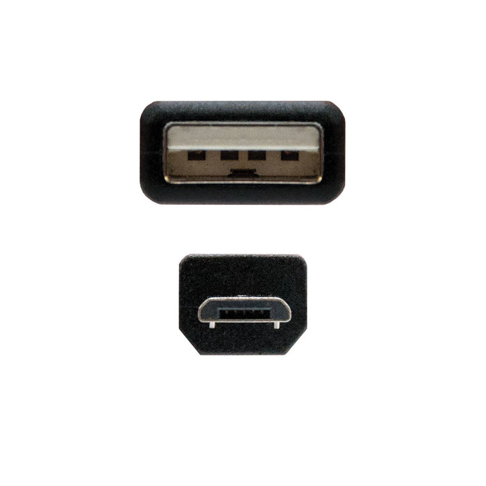 EAN 8433281000520 - Nanocable 10.01.0501 cable USB USB 2.0 1,8 m USB A Micro-USB B Negro imagen 3