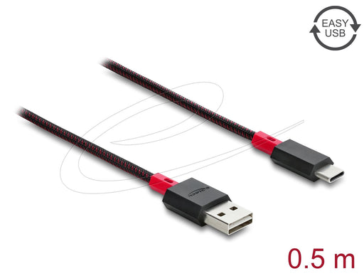 EAN 4043619815418 - DeLOCK 81541 cable USB USB 2.0 0,5 m USB A USB C Rojo, Negro imagen 1
