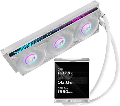 EAN 4711636582322 - ASUS ROG Strix LC IV 360 ARGB LCD White Edition Procesador Kit de refrigeración líquida 12 cm Blanco imagen 1