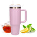 EAN 5907207228631 - Extralink BLACK FOREST KUBEK TERMICZNY ZE SLOMKA TERMOS Z UCHWYTEM 1200ML PUDROWY RÓZ imagen 1