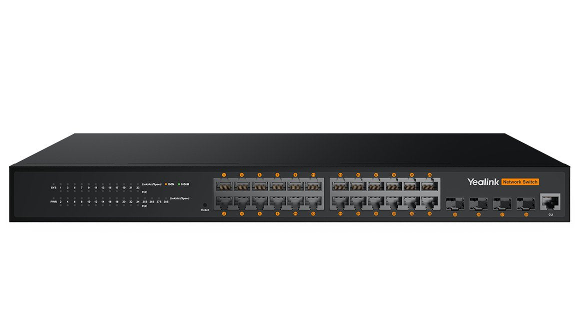 EAN 6938818322226 - Yealink RCH240 Gestionado L2+ Gigabit Ethernet (10/100/1000) Energía sobre Ethernet (PoE) Negro imagen 1