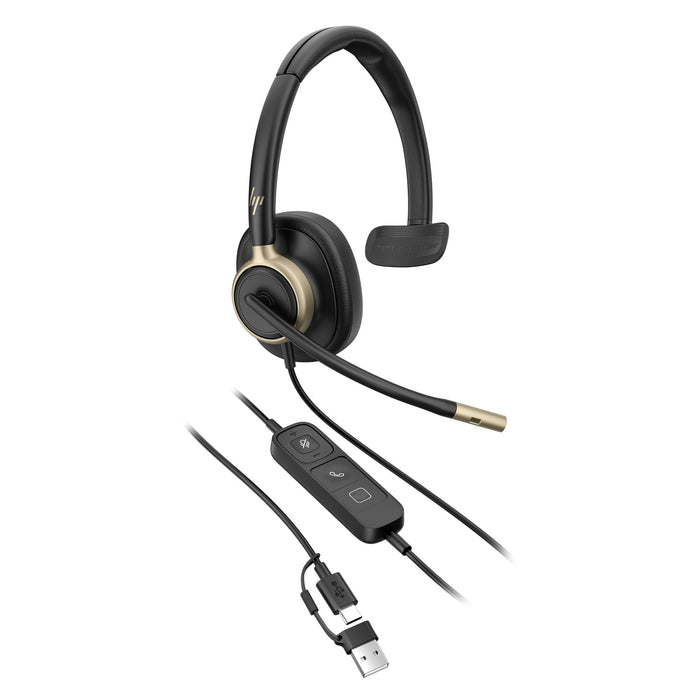 EAN 0199251821813 - HP Poly Mission 815 Monaural USB Wired Headset Negro imagen 3