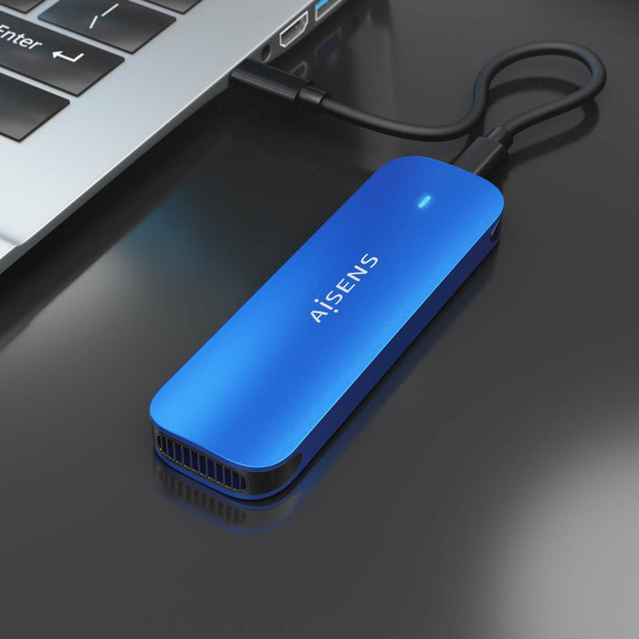 EAN 8436574709704 - AISENS ASM2-026BLU caja para disco duro externo Caja externa para unidad de estado sólido (SSD) Azul M.2 imagen 4