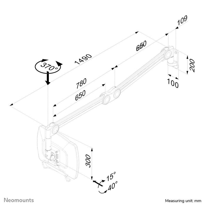 EAN 8717371444310 - Neomounts FPMA-HAW200 soporte para monitor 68,6 cm (27") Blanco imagen 4