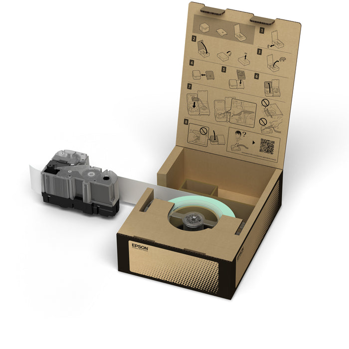 EAN 8715946678986 - Epson C53S666003 cinta para impresora de etiquetas Negro sobre blanco imagen 1