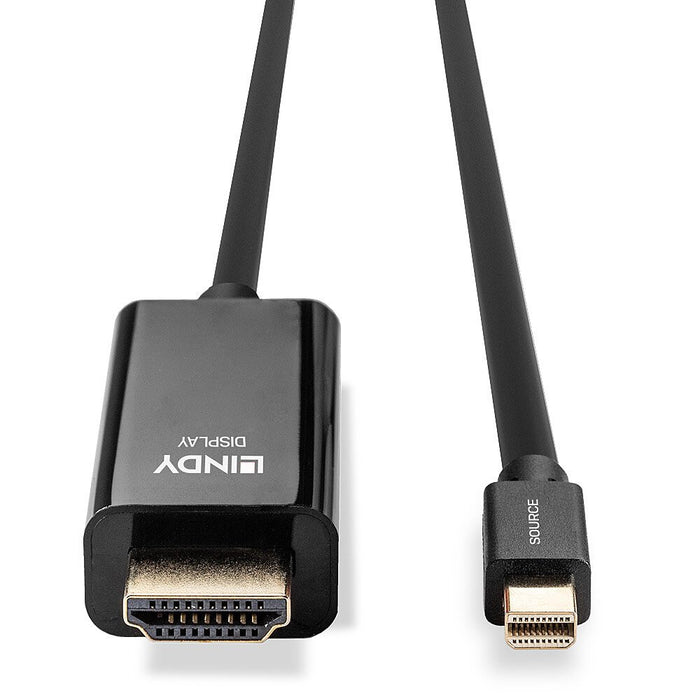 EAN 4002888369268 - Lindy 36926 adaptador de cable de vídeo 1 m HDMI tipo A (Estándar) Mini DisplayPort Negro imagen 4