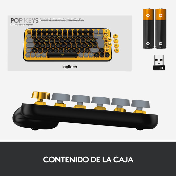 EAN 5099206101272 - Logitech 920-010728 teclado Universal Bluetooth QWERTY Español Negro, Gris, Amarillo imagen 13