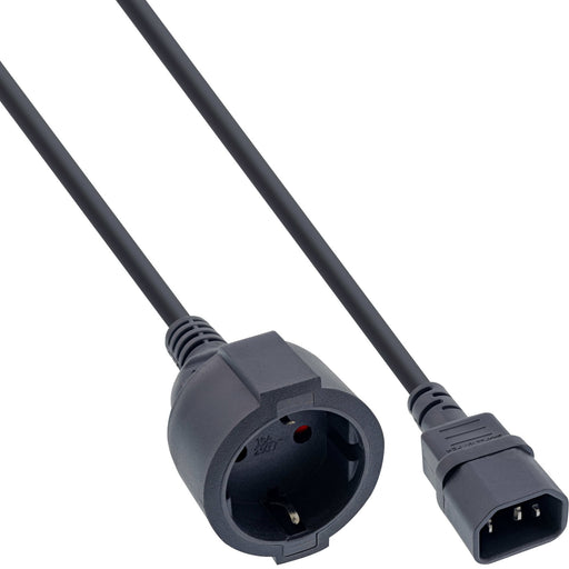 EAN 4043718281565 - InLine 16659L cable de transmisión Negro 2 m Enchufe tipo F C14 acoplador imagen 1