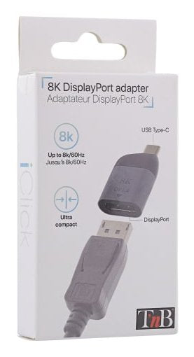 EAN 3303170109427 - T'nB MINITCDP adaptador de cable de vídeo USB Tipo C DisplayPort Negro, Gris Oscuro imagen 4