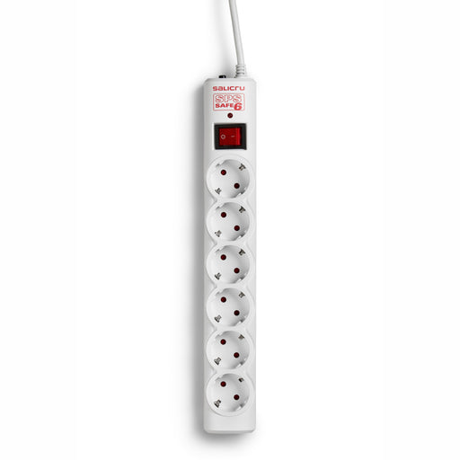 EAN 8436035921645 - Salicru 680BA000003 limitador de tensión Blanco 6 salidas AC 250 V 1,5 m imagen 1