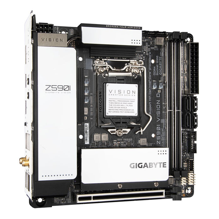 EAN 4719331815486 - GIGABYTE Z590I VISION D placa base Intel Z590 LGA 1200 (Socket H5) mini ITX imagen 2