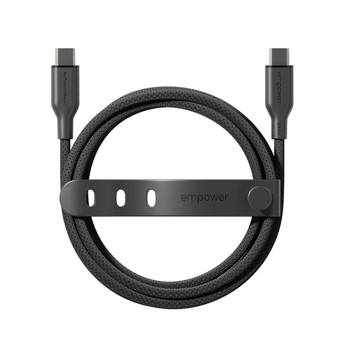 EAN 5715685027659 - PanzerGlass empower by ® Racing 240W USB-C to USB-C Cable | USB 2.0 | 1.2M | Space Black cable USB Negro imagen 4