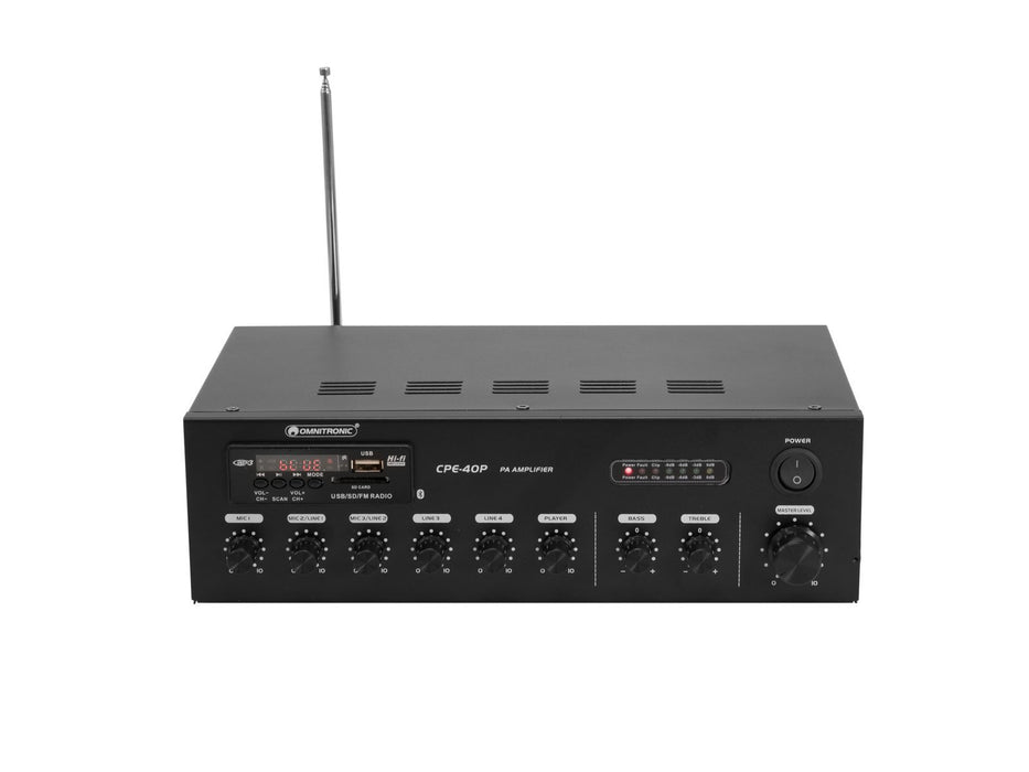 EAN 4026397683141 - Omnitronic 80709605 amplificador de audio Rendimiento/fase Negro imagen 4