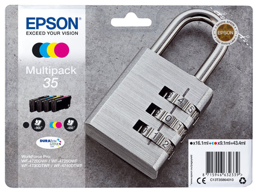 EAN 8715946632339 - Epson Padlock C13T35864010 cartucho de tinta 1 pieza(s) Original Rendimiento estándar Negro, Cian, Magent imagen 1