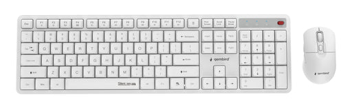 EAN 8716309137041 - Gembird KBS-WMS-01-W teclado Ratón incluido Oficina RF inalámbrico QWERTY Internacional de EE.UU. Blanco imagen 1
