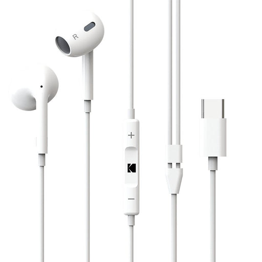 EAN 0887930425741 - Kodak 887930425741 auricular y casco Auriculares Alámbrico Dentro de oído Llamadas/Música USB Tipo C Blan imagen 1