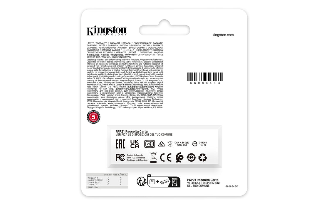 EAN 0740617353679 - Kingston Technology DataTraveler Exodia unidad flash USB USB tipo A 3.2 Gen 1 (3.1 Gen 1) imagen 6