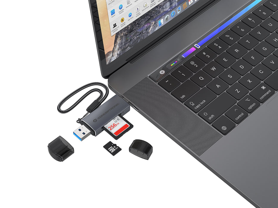 EAN 4015867234358 - Conceptronic BIAN05G lector de tarjeta USB 3.2 Gen 1 (3.1 Gen 1) Type-A/Type-C Gris imagen 7