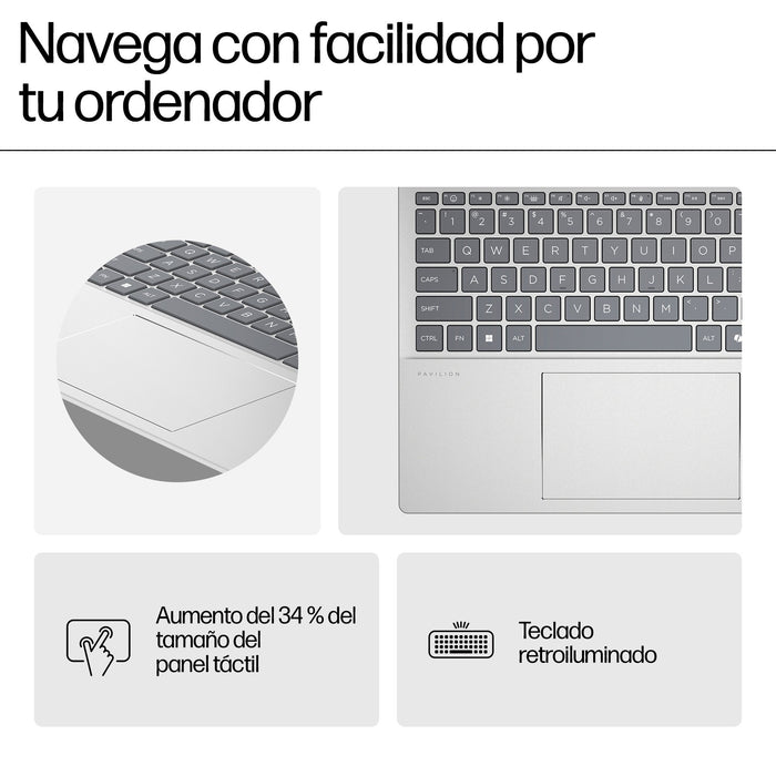 EAN 0198701239529 - HP Pavilion 16-af0025ns Intel Core Ultra 5 125U Portátil 40,6 cm (16") 2K 16 GB LPDDR5x-SDRAM 512 GB SSD  imagen 7