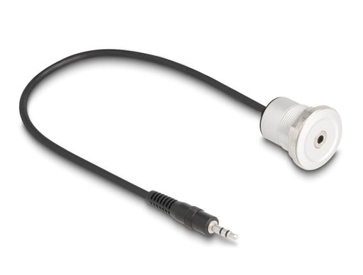 EAN 4043619881888 - DeLOCK 88188 cable de audio 0,3 m 3,5mm Negro, Plata imagen 1