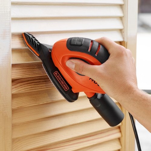 EAN 5035048704110 - Black & Decker BEW230 Lijadora de detalles 11000 RPM Negro, Naranja 55 W imagen 6