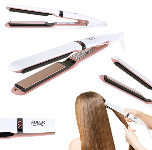 EAN 5903887805117 - Adler AD 2321 Utensilio de peinado Plancha de pelo Vapor Rojo 45 W 1,83 m imagen 8