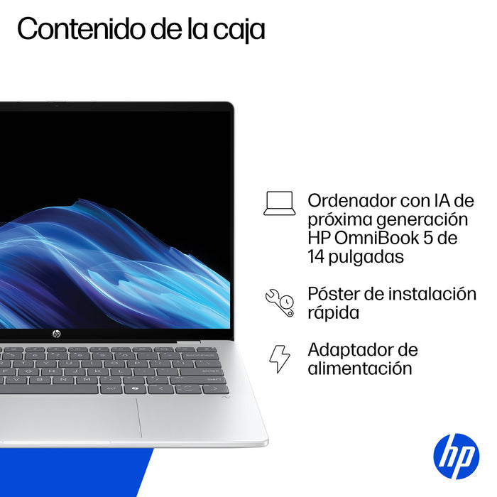 EAN 199251867156 - HP OmniBook 5 NGAI OmniBook 5 Next Gen AI 14-he0005ns Copilot+ PC Snapdragon X1P-42-100 Portátil 35,6 cm ( imagen 6