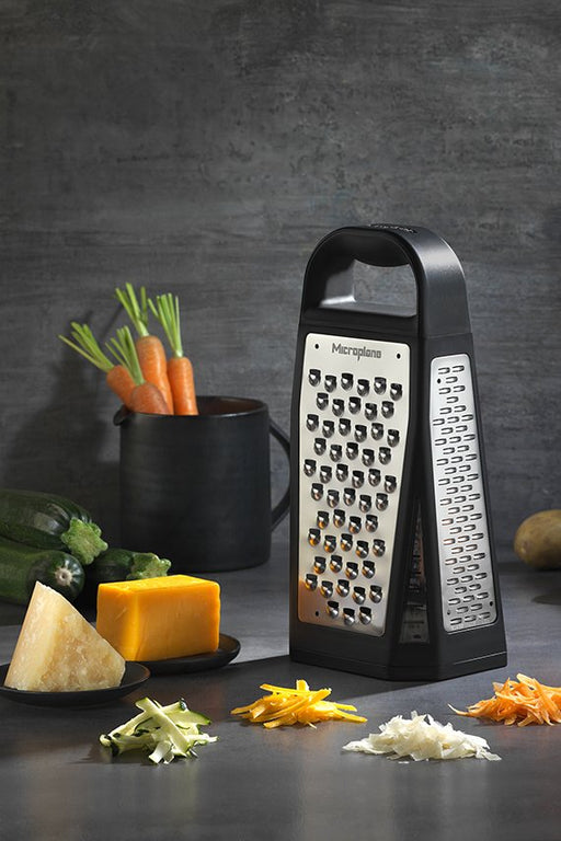 EAN 98399340197 - Microplane 34019 cortador de verduras en espiral o rallador manual Caja ralladora Negro, Acero satinado imagen 2