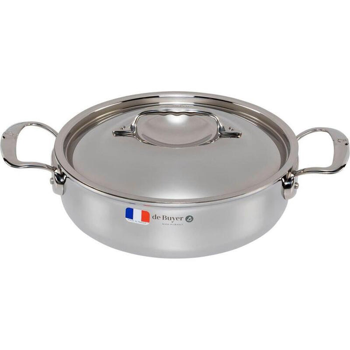 De Buyer Affinity Saucepot Bajo Con Tapa 24 Cm