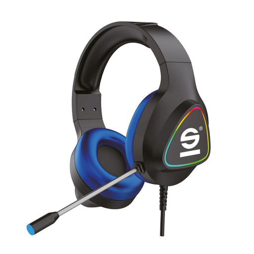 EAN 8052742553889 - Sparco SPHEADPHONEPRO auricular y casco Auriculares Alámbrico Diadema Juego USB tipo A Negro, Azul imagen 1