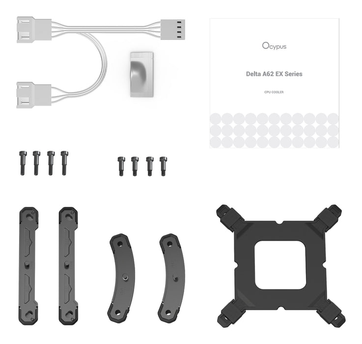 EAN 6977414881782 - Ocypus Delta A62 EX Digital Procesador Refrigerador de aire 12 cm Blanco 1 pieza(s) imagen 9