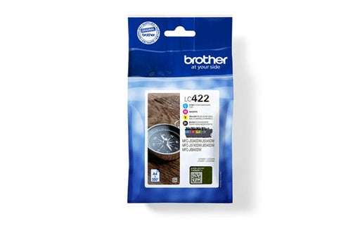 EAN 4977766818926 - Brother LC422VALDR cartucho de tinta 4 pieza(s) Original Rendimiento estándar Negro, Cian, Magenta, Amari imagen 1