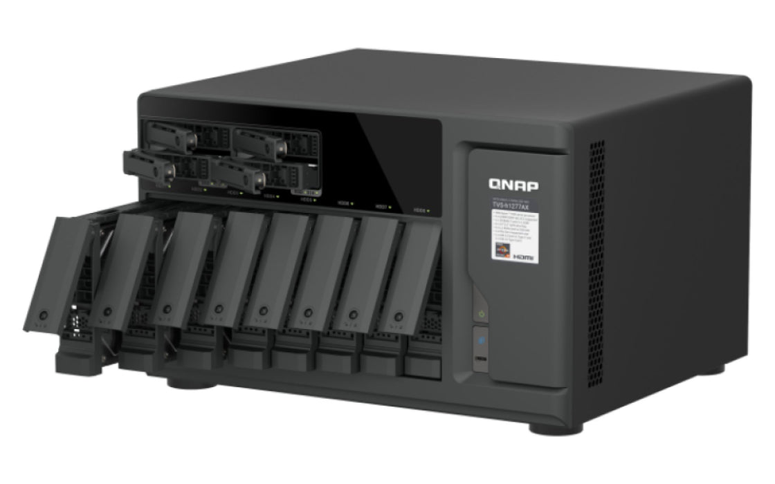 EAN 4711103091722 - QNAP TVS-H1277AX NAS Torre AMD Ryzen™ 5 16 GB DDR5 QNAP QTS Negro imagen 7