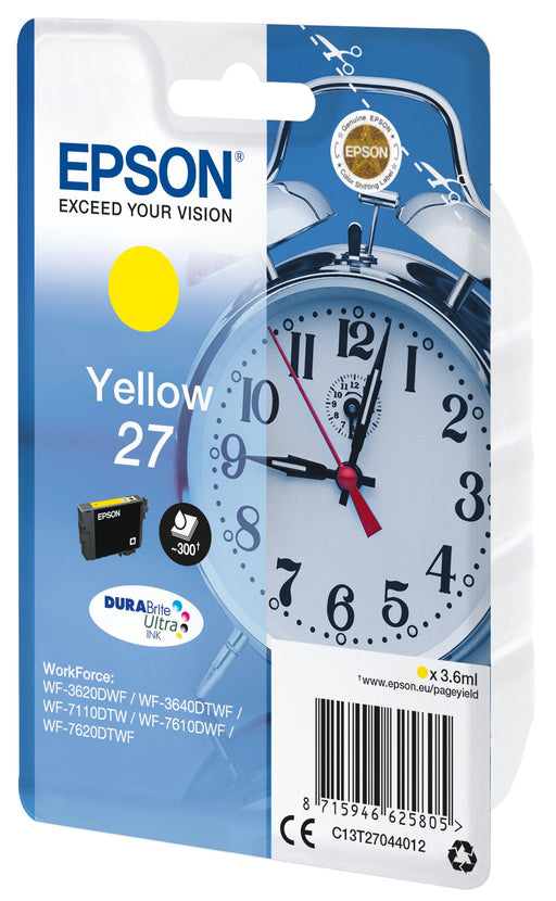 EAN 8715946626765 - Epson Alarm clock C13T27044012 cartucho de tinta 1 pieza(s) Original Rendimiento estándar Amarillo imagen 2