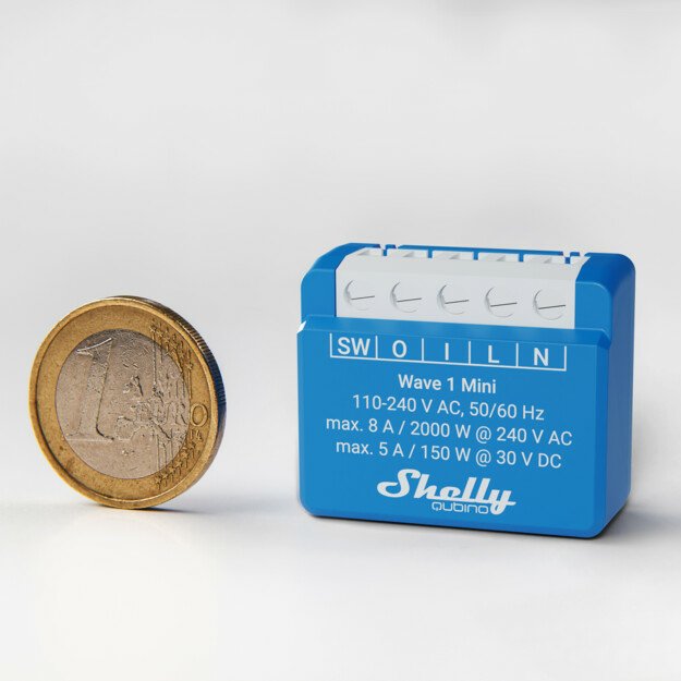 EAN 3800235269138 - Shelly Qubino Wave 1 Mini Interruptor inteligente Azul imagen 3