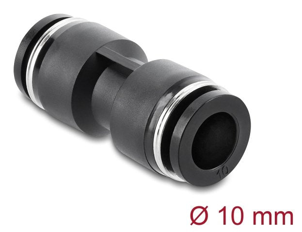EAN 4043619607419 - DeLOCK 60741 acoplamiento y conector para máquina neumática Negro Metal, Plástico Rosca interior (hembra) imagen 1