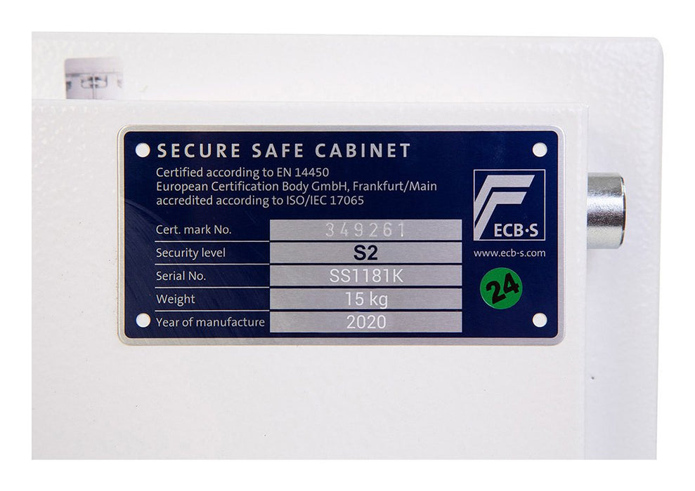 EAN 5032548000094 - Phoenix Safe Co. Fortress SS1181K Caja fuerte de superficie 7 L Acero Blanco imagen 7