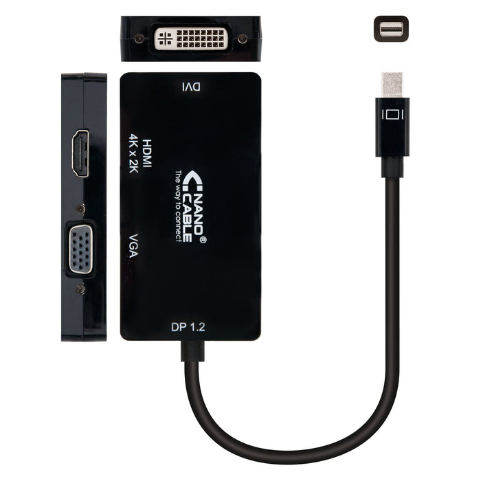 EAN 8433281008007 - Nanocable 10.16.3302-BK adaptador de cable de vídeo 0,15 m imagen 2