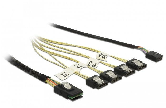 EAN 4043619856824 - DeLOCK 85682 cable de SATA 1 m Negro imagen 1